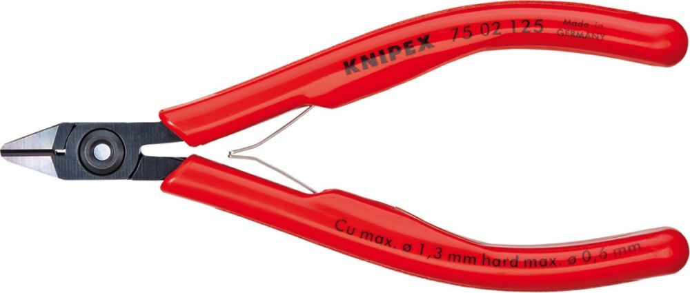 Knipex Elektronik Seitenschneider 125mm mit Facette Produktbild Knipex Elektronik Seitenschneider 125mm mit Facette