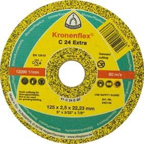 Klingspor Trennscheibe C24 Extra 115x2,5mm gekr. Produktbild Klingspor Trennscheibe C24 Extra 115x2,5mm gekr.