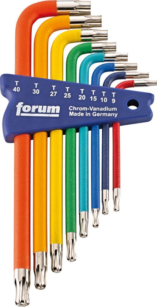 FORUM Winkelschraubendreher-Satz T9-40 lack. Produktbild FORUM Winkelschraubendreher-Satz T9-40 lack.