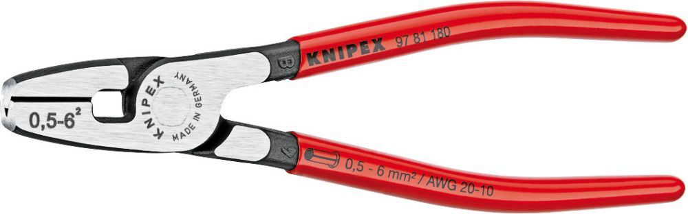 Knipex Aderendhülsenzange 0,5-6 qmm Produktbild Knipex Aderendhülsenzange 0,5-6 qmm