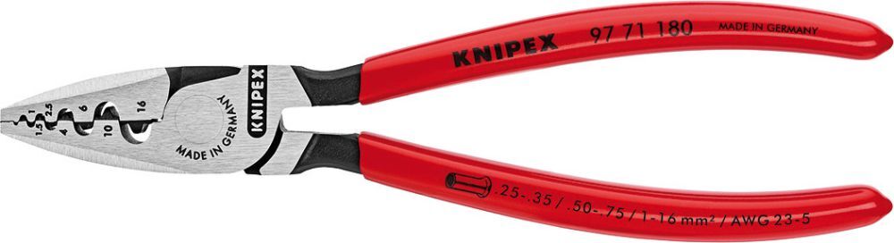 Knipex Aderendhülsenzange 180mm poliert Produktbild Knipex Aderendhülsenzange 180mm poliert