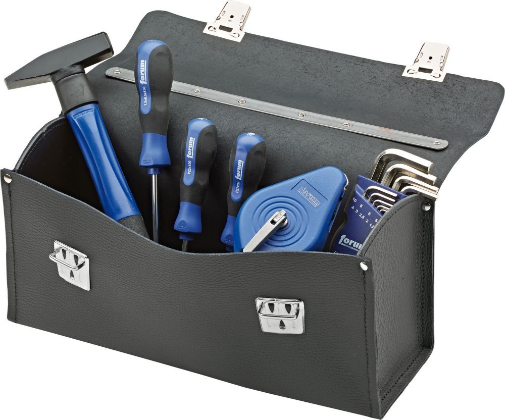 FORUM Werkzeug-Tasche Leder 340x110x170mm Produktbild FORUM Werkzeug-Tasche Leder 340x110x170mm