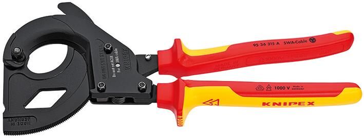 Knipex Kabelschneider Kabelschere f.SWA-Kabel 315mm VDE 2K-Hülle Produktbild Knipex Kabelschneider Kabelschere f.SWA-Kabel 315mm VDE 2K-Hülle