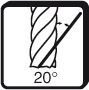 FORUM Schruppfräser 6527L VHMTiAlN 20,00mm HR Z 4 FORUM Schruppfräser 6527L VHMTiAlN 20,00mm HR Z 4