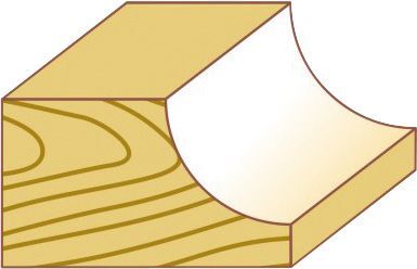 FORTIS Hohlkehlfräser HW R6,3 22x13x54 S8 Produktbild FORTIS Hohlkehlfräser HW R6,3 22x13x54 S8 bild 2