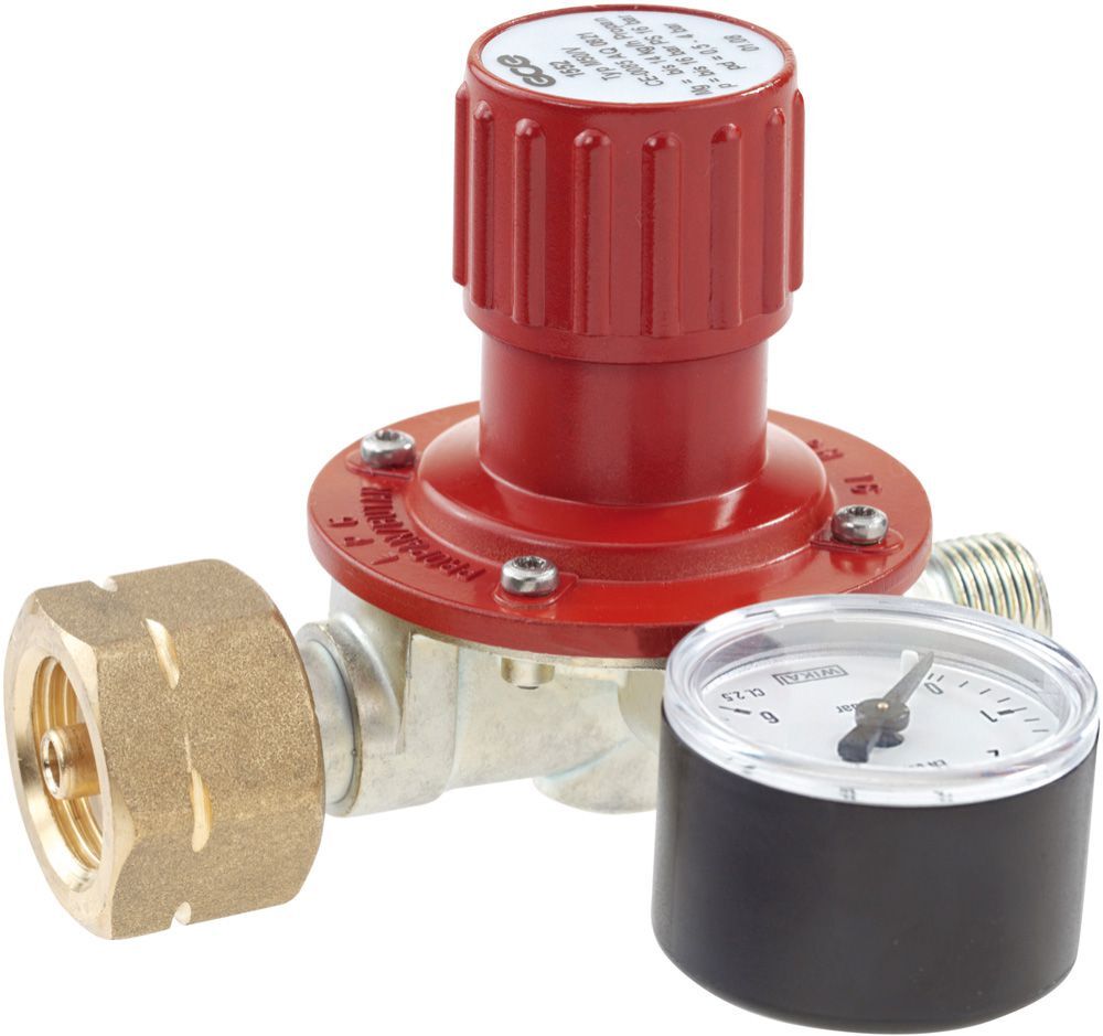 Regler für Propan mit Manometer für 5/11/33kg Flasche Produktbild Regler für Propan mit Manometer für 5/11/33kg Flasche