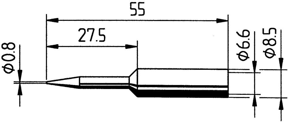 Ersa Lötspitze 1,0mm Verlängerung Nr.0832BDLF Produktbild Ersa Lötspitze 1,0mm Verlängerung Nr.0832BDLF