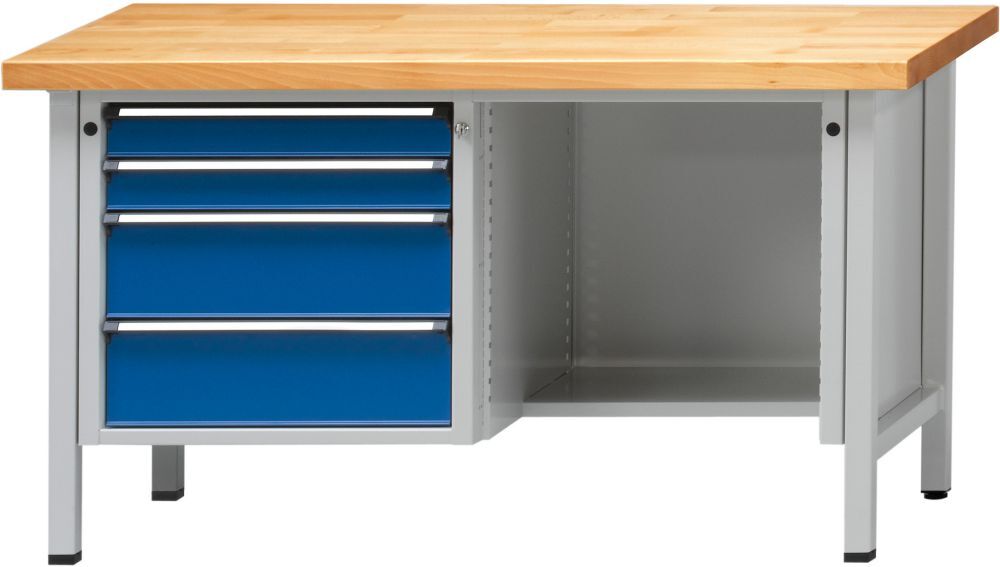 Anke Kasten Werkbank 1500 334 V 50 mm, 850 mm 7035/5010 Produktbild Anke Kasten Werkbank 1500 334 V 50 mm, 850 mm 7035/5010