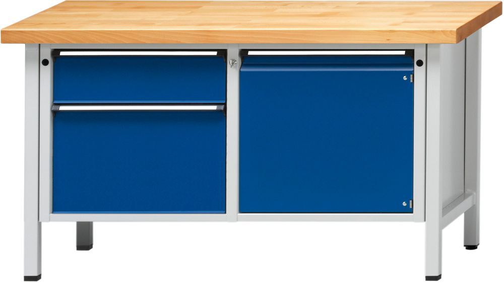 Anke Kasten Werkbank 1500 232 V 50 mm  850 mm 7035/5010 Produktbild Anke Kasten Werkbank 1500 232 V 50 mm  850 mm 7035/5010