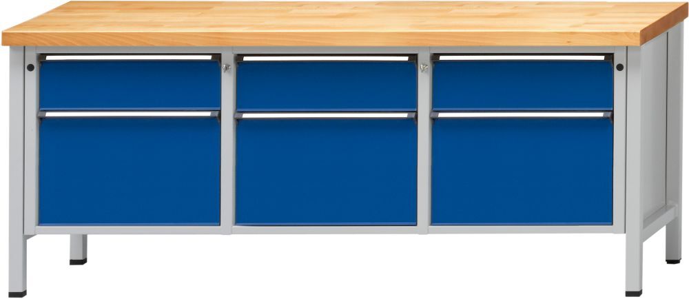 Anke Kasten Werkbank 2000 223 V 50 mm, 850 mm 7035/5010 Produktbild Anke Kasten Werkbank 2000 223 V 50 mm, 850 mm 7035/5010