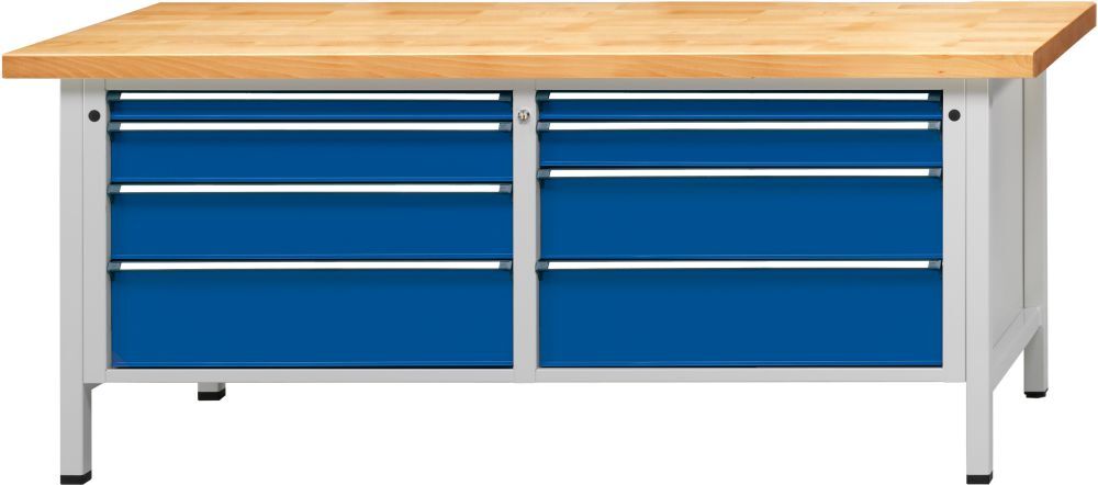 Anke Kasten Werkbank 2000 141 VX 50 mm, 850 mm 7035/5010 Produktbild Anke Kasten Werkbank 2000 141 VX 50 mm, 850 mm 7035/5010