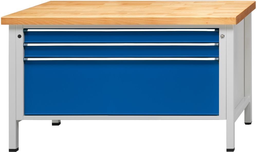 Anke  Kasten Werkbank 1500 16 VX 50 mm, 850 mm 7035/5010 Produktbild Anke  Kasten Werkbank 1500 16 VX 50 mm, 850 mm 7035/5010