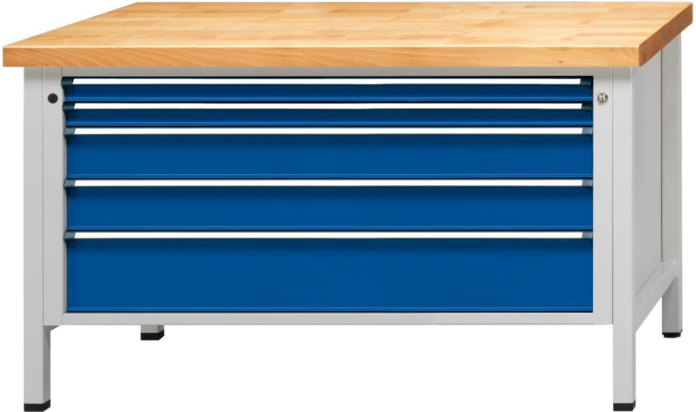 Anke Kasten Werkbank 1500 29 VX 40 mm, 840 mm 7035/5010 Anke Kasten Werkbank 1500 29 VX 40 mm, 840 mm 7035/5010