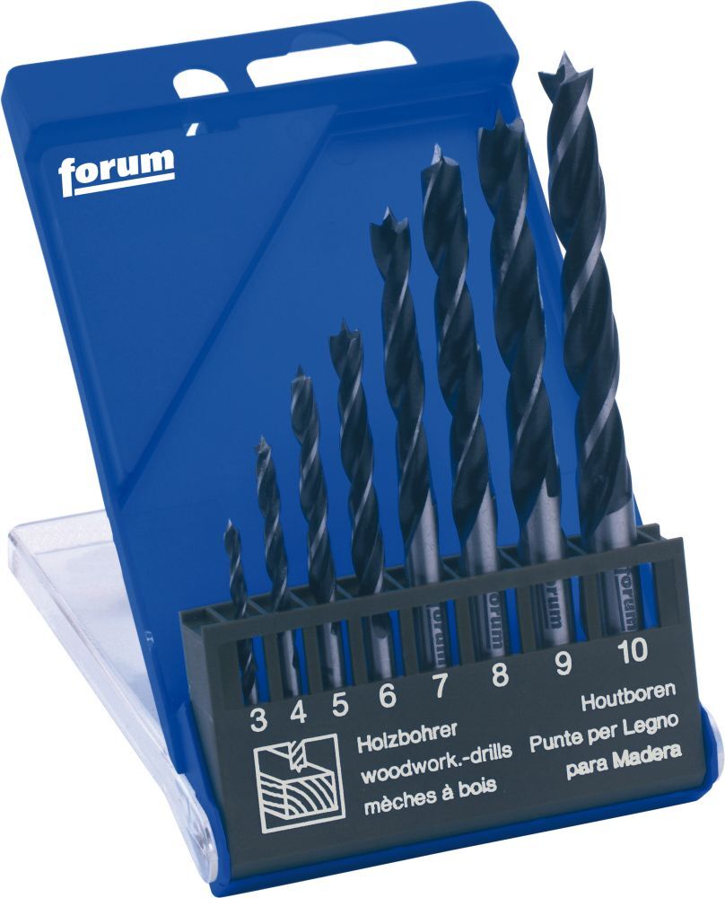 FORUM Holzspiralbohrer Satz 8tlg. SP Produktbild FORUM Holzspiralbohrer Satz 8tlg. SP