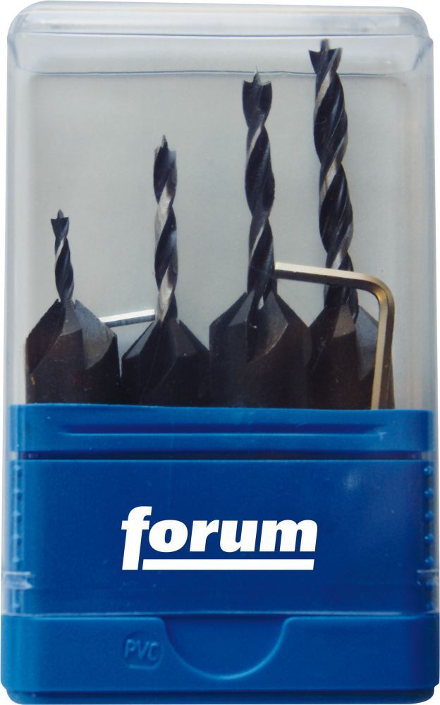FORUM Aufsteckversenker Satz HS m.Bohrer 4tlg. Produktbild FORUM Aufsteckversenker Satz HS m.Bohrer 4tlg.
