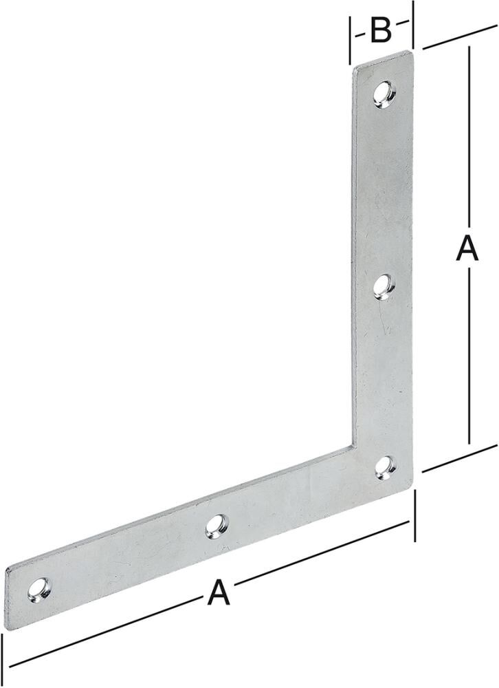 Vormann Eckwinkel 250 x 250 x 30 x 3,5 mm mm verzinkt Produktbild Vormann Eckwinkel 250 x 250 x 30 x 3,5 mm mm verzinkt