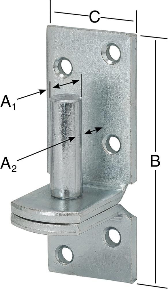 Vormann Plattenkloben verzinkt 20x160 mm Produktbild Vormann Plattenkloben verzinkt 20x160 mm