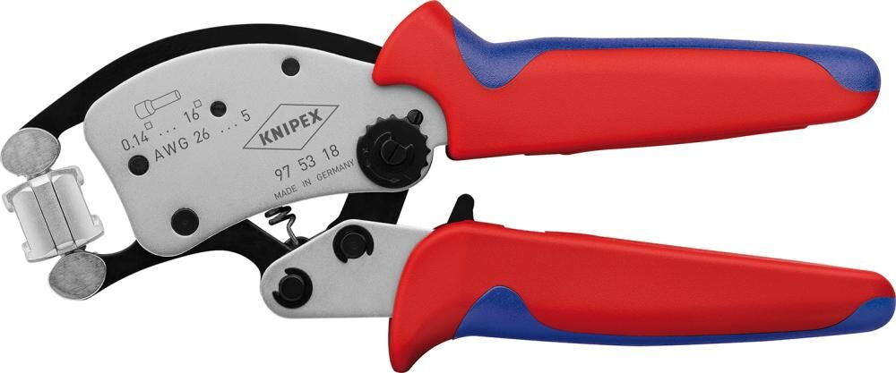 Knipex Crimpzange für Aderendhülsen 0,14-16mm2 Twistor Produktbild Knipex Crimpzange für Aderendhülsen 0,14-16mm2 Twistor