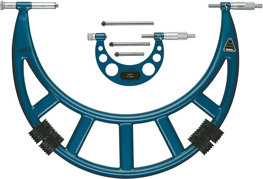 Helios Preisser Bügelmessschraube 300-400 mm mit wechselbaren Einsätzen Produktbild Helios Preisser Bügelmessschraube 300-400 mm mit wechselbaren Einsätzen