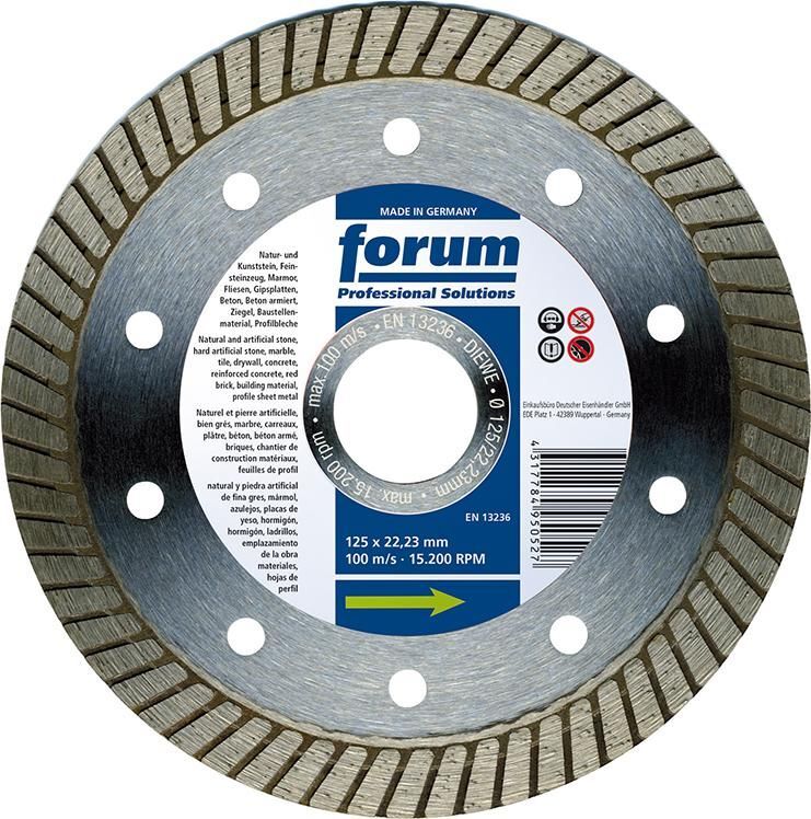 Forum Diamant Trennscheibe SlimTurbo 125x1,2 mm Produktbild Forum Diamant Trennscheibe SlimTurbo 125x1,2 mm