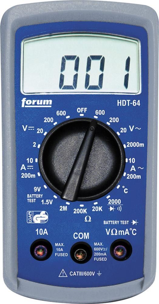 Forum Digital-Multimeter 2-600V in Tasche Produktbild Forum Digital-Multimeter 2-600V in Tasche