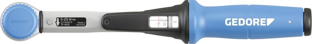 Gedore Drehmomentschlüssel TORCOFIX TF-K 5-25 Nm 1/4 Zoll Produktbild Gedore Drehmomentschlüssel TORCOFIX TF-K 5-25 Nm 1/4 Zoll