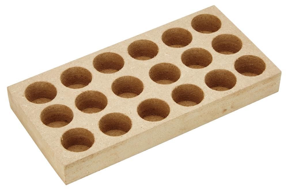 Fortis Holzsockel für ER25 15 Steckplätze Produktbild Fortis Holzsockel für ER25 15 Steckplätze