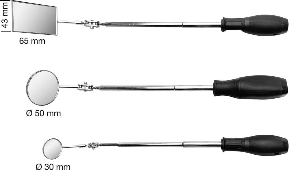 Inspektionsspiegel Satz 3 teilig Produktbild Inspektionsspiegel Satz 3 teilig