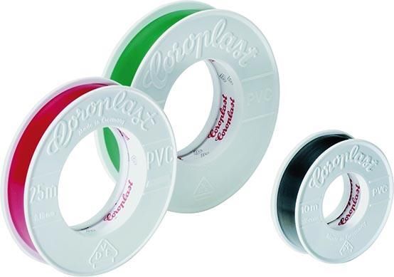 Coroplast Isolierband 302 10 meter x15 mm Breite grün/gelb Produktbild Coroplast Isolierband 302 10 meter x15 mm Breite grün/gelb
