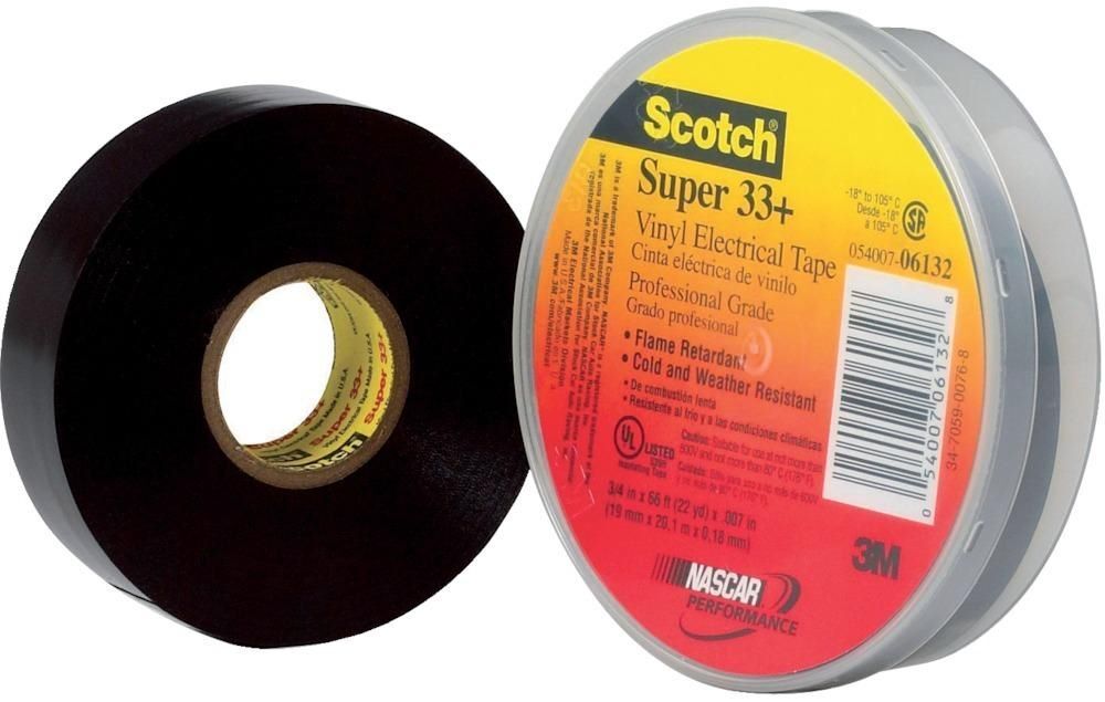 3M Isolierband Super 33+ 19 mm x 20 meter schwarz Produktbild 3M Isolierband Super 33+ 19 mm x 20 meter schwarz