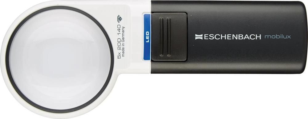 Eschenbach Leuchtlupe mobilux 5xfach Durchmesser 58 mm Produktbild Eschenbach Leuchtlupe mobilux 5xfach Durchmesser 58 mm