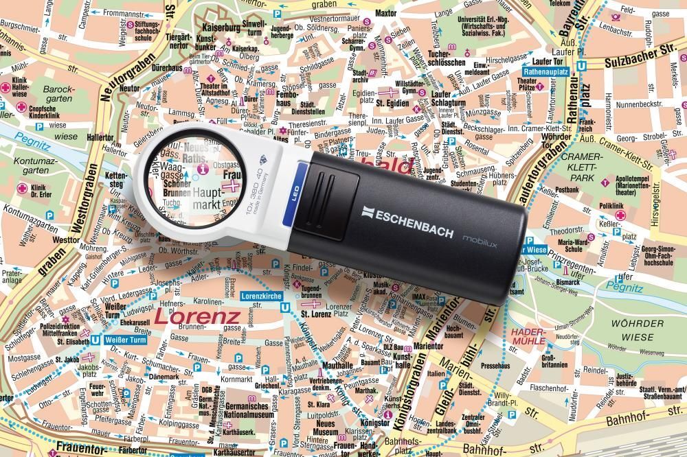 Eschenbach Leuchtlupe mobilux 5xfach Durchmesser 58 mm Produktbild Eschenbach Leuchtlupe mobilux 5xfach Durchmesser 58 mm bild 2