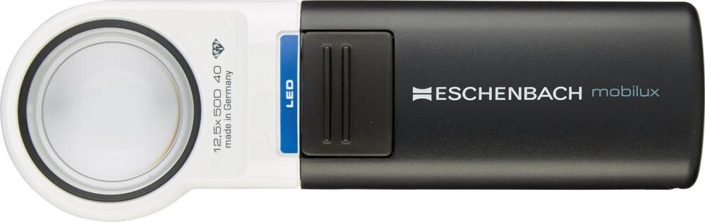 Eschenbach Leuchtlupe mobilux 12,5xfach Durchmesser 35 mm Produktbild Eschenbach Leuchtlupe mobilux 12,5xfach Durchmesser 35 mm
