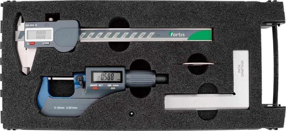 Fortis Messzeug Satz 3 teilig digital Produktbild Fortis Messzeug Satz 3 teilig digital