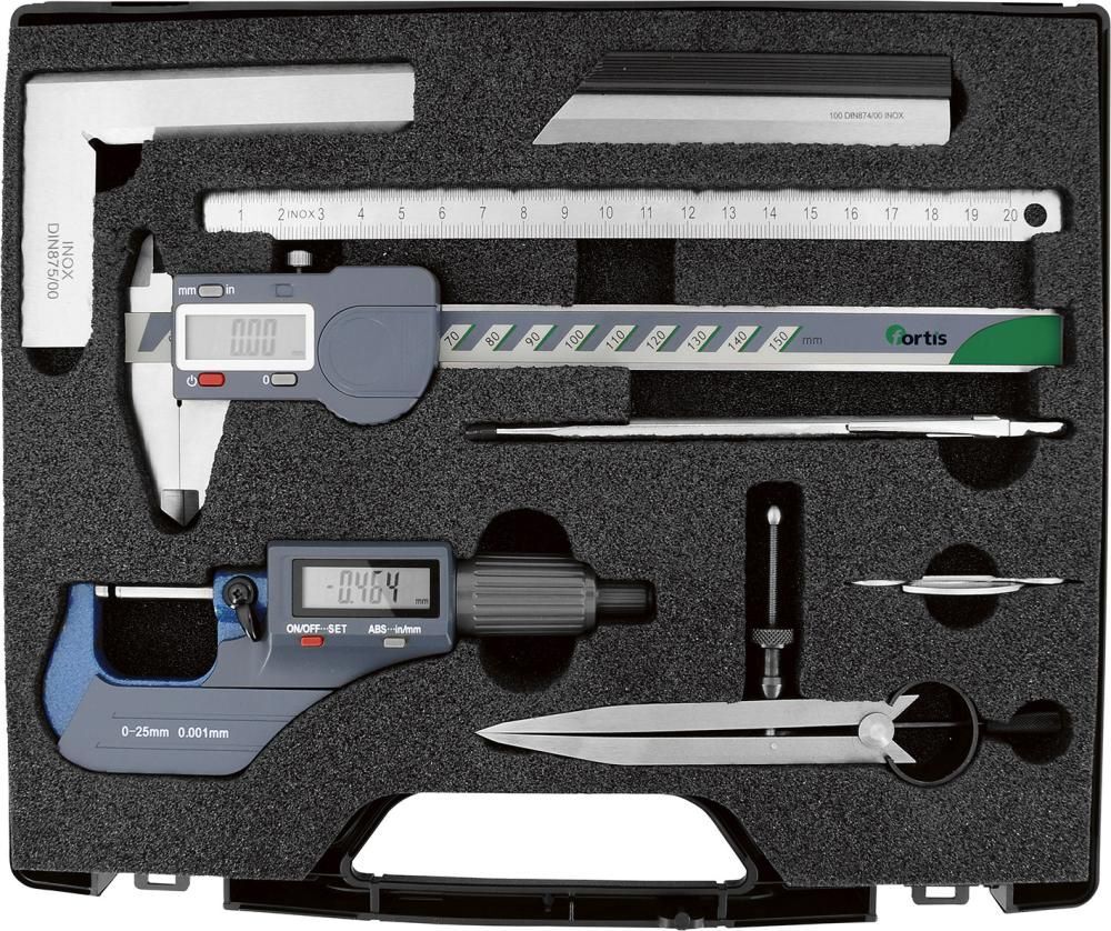 Fortis Messzeug Satz 7 teilig digital Produktbild Fortis Messzeug Satz 7 teilig digital