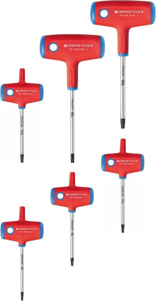 PB Swiss Tools Quergriff Schraubendreher Satz 6 teilig Torx 8-25 Produktbild PB Swiss Tools Quergriff Schraubendreher Satz 6 teilig Torx 8-25