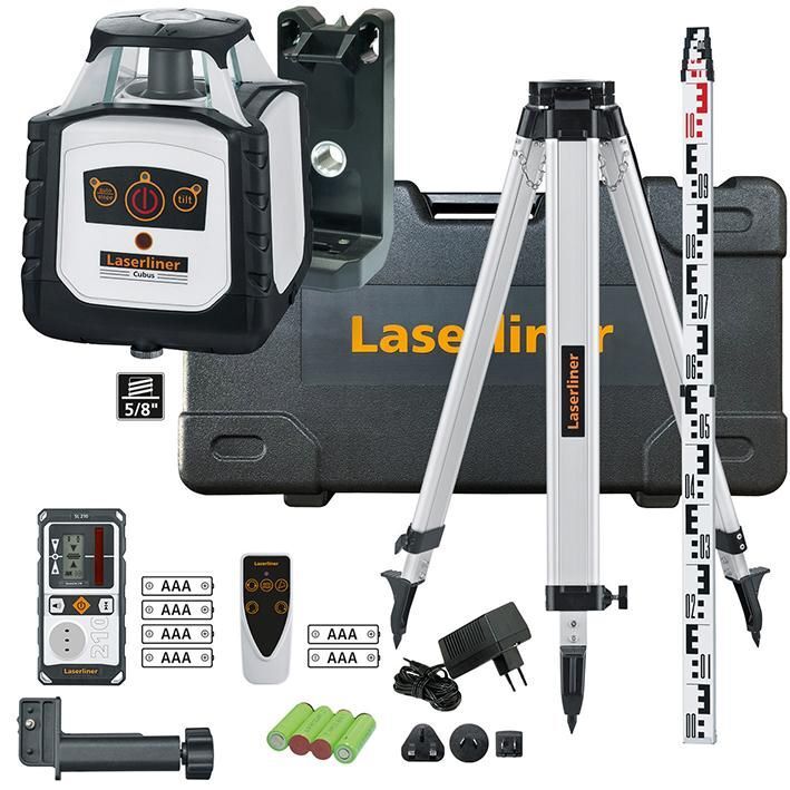 Laserliner Rotationslaser Set Cubus 210 S Set 150 cm Produktbild Laserliner Rotationslaser Set Cubus 210 S Set 150 cm