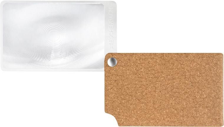 Eschenbach Scheckkartenlupe braun visoPOCKET 2,5xfach Leder Produktbild Eschenbach Scheckkartenlupe braun visoPOCKET 2,5xfach Leder