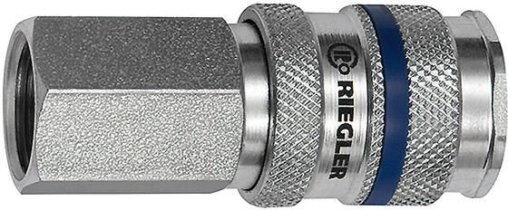 Riegler Schnellverschlusskupplung Innengewinde R 1/4 Zoll Schlüsselweite 19 mm Riegler Schnellverschlusskupplung Innengewinde R 1/4 Zoll Schlüsselweite 19 mm