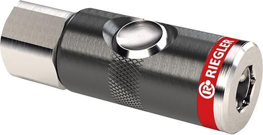 Riegler Sicherheitskupplung mit Druckknopf drehbar NW 7,4 mm Anschlussgewinde G 1/2 Zoll Produktbild Riegler Sicherheitskupplung mit Druckknopf drehbar NW 7,4 mm Anschlussgewinde G 1/2 Zoll