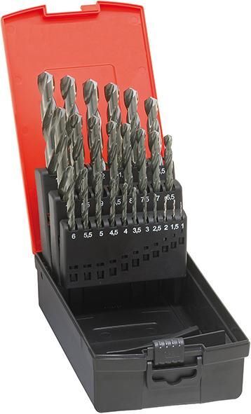 Gühring Spiralbohrer Set 1,0 - 5,9 mm DIN338 HSS geschliffen Typ N 50 teilig