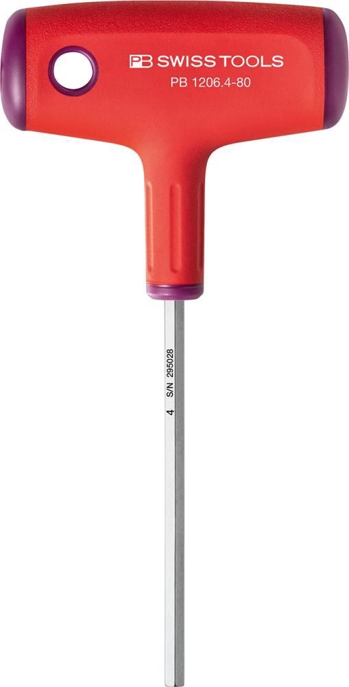 PB Swiss Tools Quergriff Schraubendreher Schlüsselweite 4,0 mm Länge 80 mm Produktbild PB Swiss Tools Quergriff Schraubendreher Schlüsselweite 4,0 mm Länge 80 mm