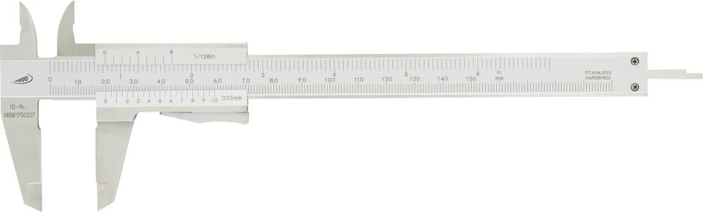 Helios Preisser Taschenmessschieber Momentfeststellung 150 mm rostfrei eckig Produktbild Helios Preisser Taschenmessschieber Momentfeststellung 150 mm rostfrei eckig