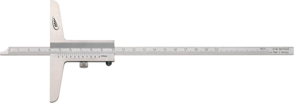 Helios Preisser Tiefenmessschieber gerade 150 mm Brückenlänge 100 mm Produktbild Helios Preisser Tiefenmessschieber gerade 150 mm Brückenlänge 100 mm