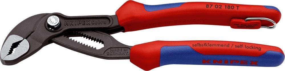 Knipex Wasserpumpenzange Cobra mit Befestigungsöse 180 mm Produktbild Knipex Wasserpumpenzange Cobra mit Befestigungsöse 180 mm