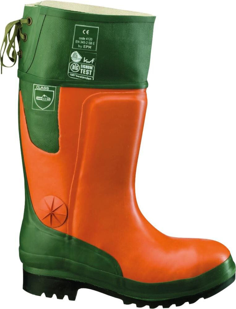 Craftland Forst Gummistiefel Ulme orange grün Größe 43 Produktbild Craftland Forst Gummistiefel Ulme orange grün Größe 43