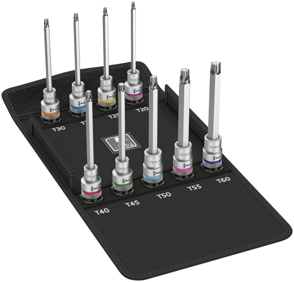 Wera Schraubendreher Einsätze 1/2" Torx lang mit Haltefunktion Wera Schraubendreher Einsätze 1/2" Torx lang mit Haltefunktion