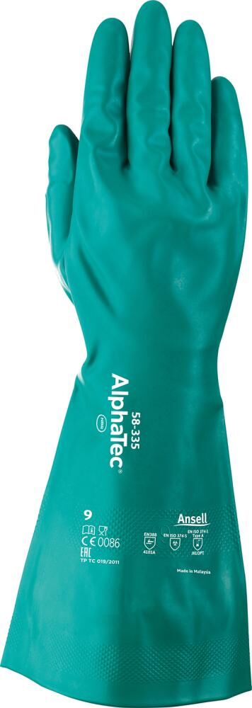 Ansell Handschuh AlphaTec 58-335 Nitril grün Gr. 11 Produktbild Ansell Handschuh AlphaTec 58-335 Nitril grün Gr. 11