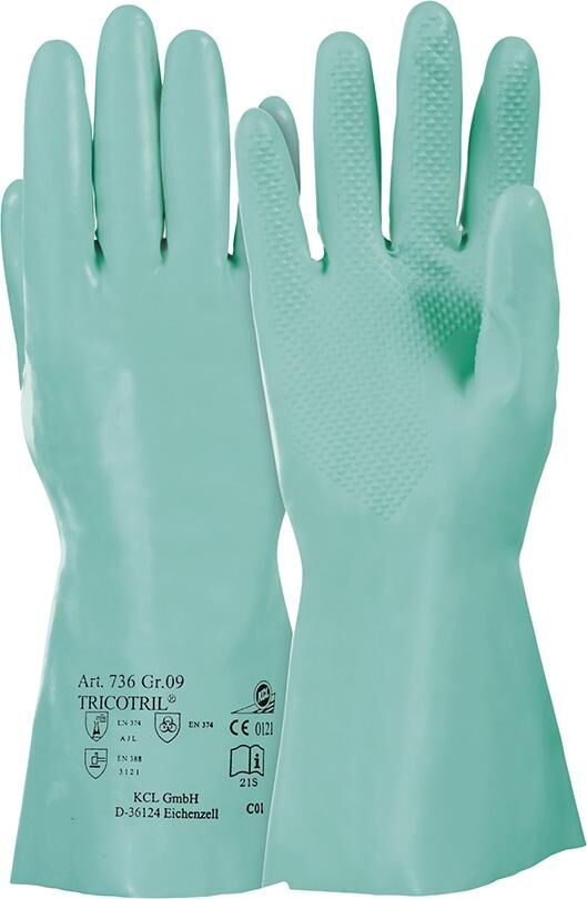 KCL Honeywell Handschuh Tricotril 736 grün 300 mm Gr. 11 Produktbild KCL Honeywell Handschuh Tricotril 736 grün 300 mm Gr. 11