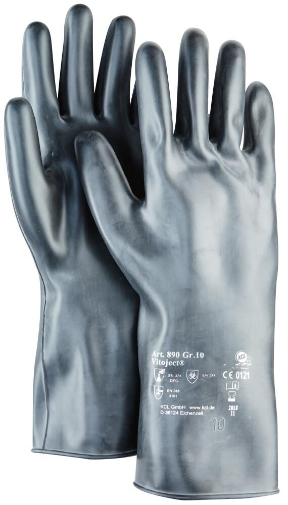 KCL Honeywell Handschuh Vitoject 890 schwarz 350 mm Gr. 8 Produktbild KCL Honeywell Handschuh Vitoject 890 schwarz 350 mm Gr. 8